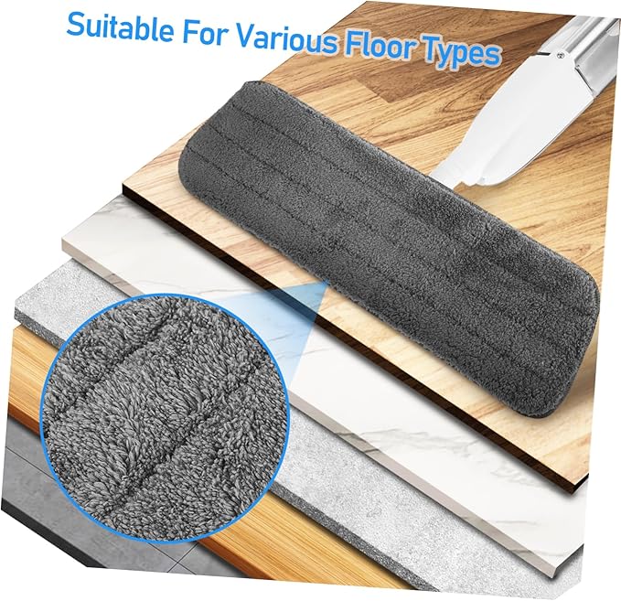 Wet Dry Microfiber Mop with Water Tank Versatile Spray Mop for Hardwood and Tile Floors Rotating for Easy Cleaning Corners and Tight Spaces Includes Reusable Washable Pads