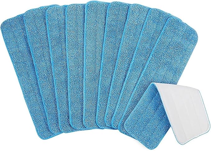 Replacement Microfiber Cleaning Cloth 14 X 46cm Water Spray Mop Pad For Flat Rotary Mop Machine Accessories(Red)