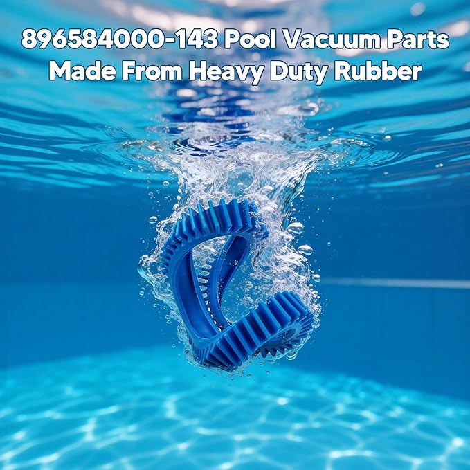 Funmit 896584000-143 Blue Front Tire Kit with Super Hump Replacement for Haywood Poolvergnuegen Select Pool Cleaners and Perfectly Compatible with Hayward Phoenix Cleaners (2 Pack)