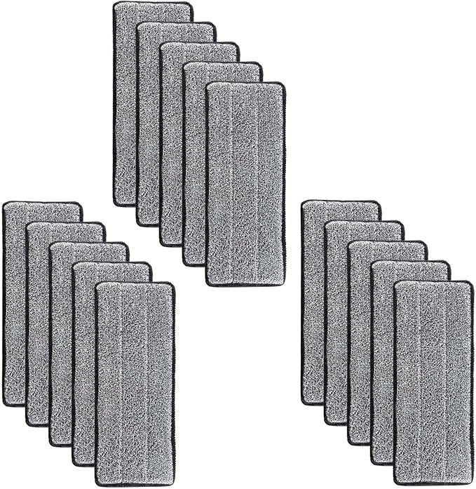 Lipski 3-20pcs Microfiber Mop Pad Replacement Microfiber Washable Spray Mop Dust Mop Household Mop Head Cleaning pad Grey Color (Color : 20pcs)