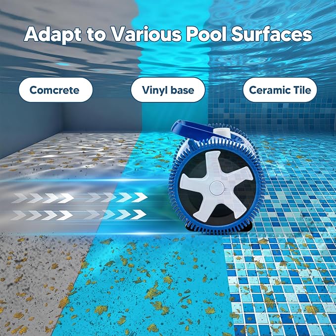 Funmit 896584000-143 Blue Front Tire Kit with Super Hump Replacement for Haywood Poolvergnuegen Select Pool Cleaners and Perfectly Compatible with Hayward Phoenix Cleaners (2 Pack)