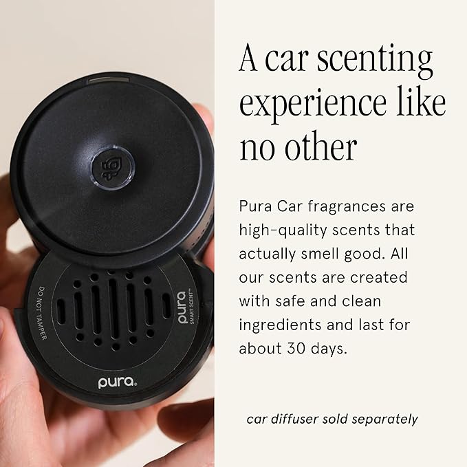 Pura Car Scent Refill - Fragrance for Pura Car Diffuser - Clean & Safe Luxury Diffuser Scent - Long-Lasting Fragrance for 30 Days of Aroma - Black Frost