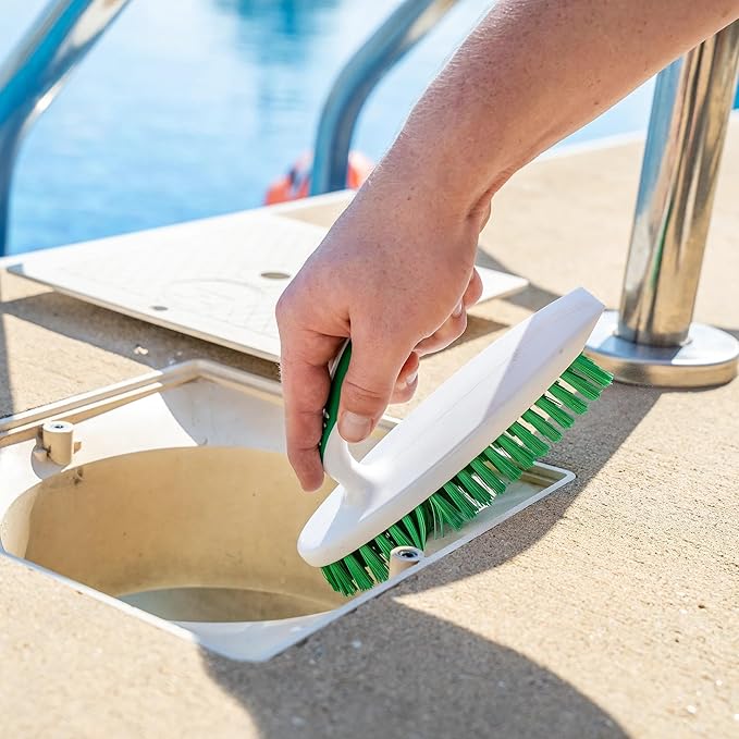 LIBMAN Scrub Brush - Heavy Duty Cleaning Brush with Strong Bristles - 3 pk Durable Scrub Brushes for Cleaning Bathroom, Kitchen, Floor, Shower, Sink, Tub, Carpet - All Purpose