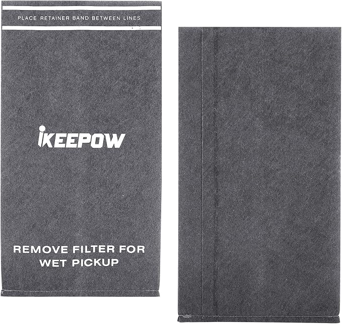 CMXZVBE38737 Shop Vac Filter Bags for CRAFTSMAN 2 to 2.5 Gallon Wet/Dry Vacuums, 4 Bags + 2 Retaining Band, Part# 38737