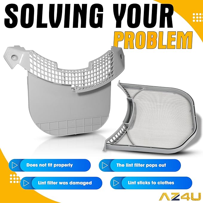 Dryer Lint Filter Screen And Lint Trap Cover Housing Replaces For LG DLGX3701W DLGX4271W DLGX4071W DLGX3371V DLGX3361V DLGX3361W DLGX3371W DLGX3361R DLGX3371R DLGX3701V DLGX2802W DLGX3571W DLGX4371W