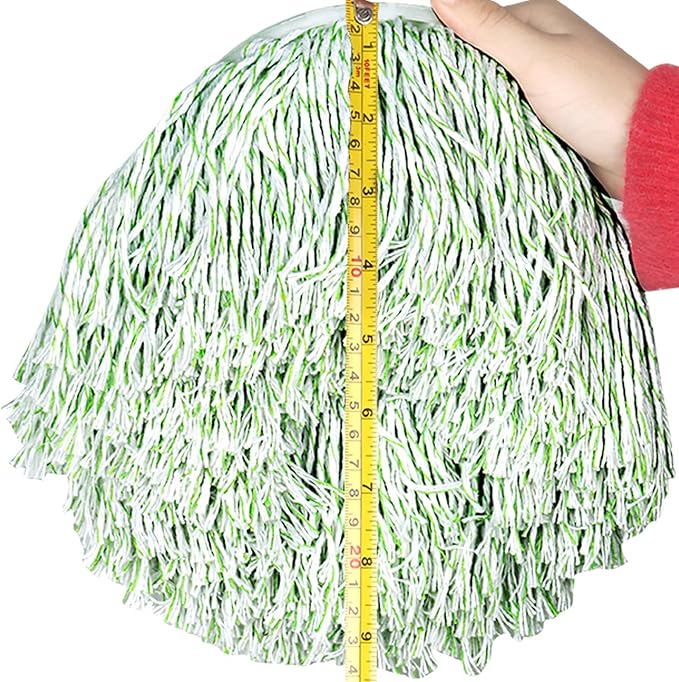 3 Pack Spin Mop Refill for Cotton Thread Mop Head Replacement, Round Cotton Compatible Mops Heads for Hardwood,Tile, Marble Floor