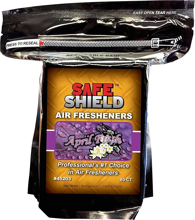April Fresh Scented Air Freshener Pads - Long-Lasting Fragrance Pads for Car Interiors - 1-1/2" × 3" Compact Size - Fresh and Floral Aroma for Eliminating Stale Odors - Pack of 240