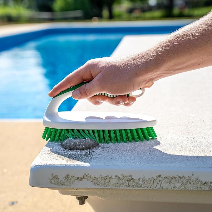 LIBMAN Scrub Brush - Heavy Duty Cleaning Brush with Strong Bristles - 3 pk Durable Scrub Brushes for Cleaning Bathroom, Kitchen, Floor, Shower, Sink, Tub, Carpet - All Purpose