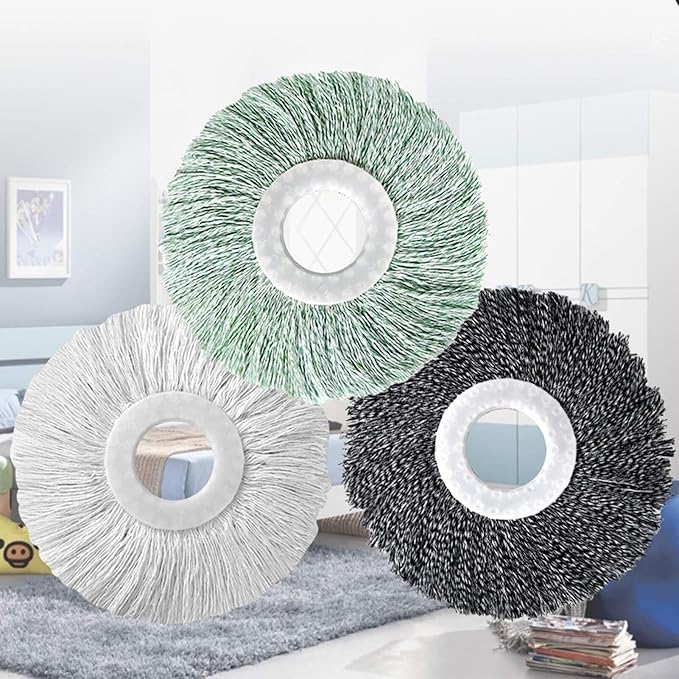 Mop Heads Replacements, Microfiber Spin Mop Head Refill Cleaning Supplie for Home Industrial and Commercial Use(C)