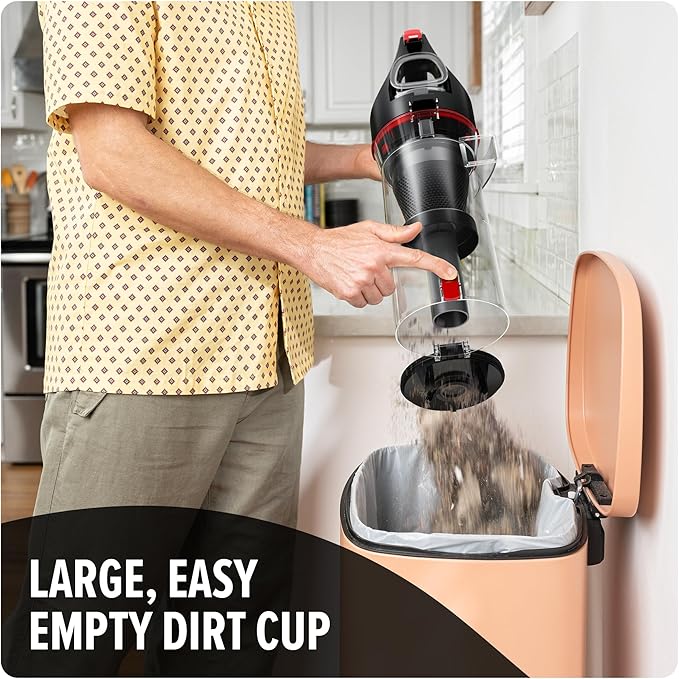 Dirt Devil Multi-Surface Total Pet+ Upright Bagless Vacuum Cleaner for Carpet and Hard Floor, with Pet Tool Kit, Powerful, Lightweight, Corded Vacuum Cleaners for Home Use