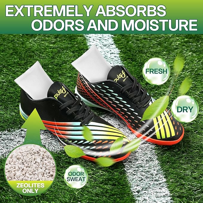 Unscented Shoe Odor Elimination, Powerful Shoe Odor Eliminator for Sneaker, Boot, Soccer Cleat, Reusable Shoe Smell Remover, Air Odor Absorber, Freshens Shoes, Gym Bag, Closet at Sourse (2-Pack)