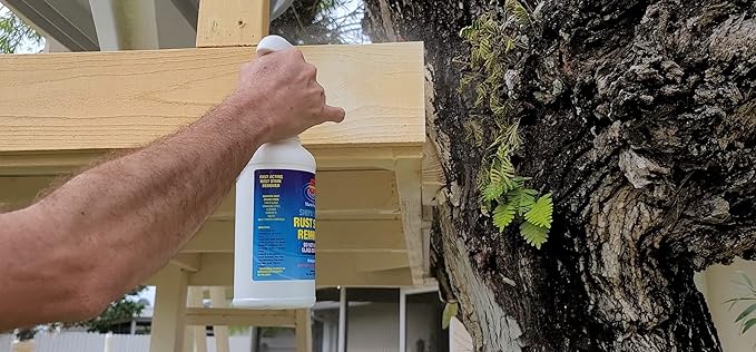 Force 5 SHIPN'SHORE, Rust Stain Remover, Instant Hull Cleaner, Vinyl, Fabric, Metal & Painted Surfaces - Removes Sprinkler Stains from Walls and Fences Instantly.