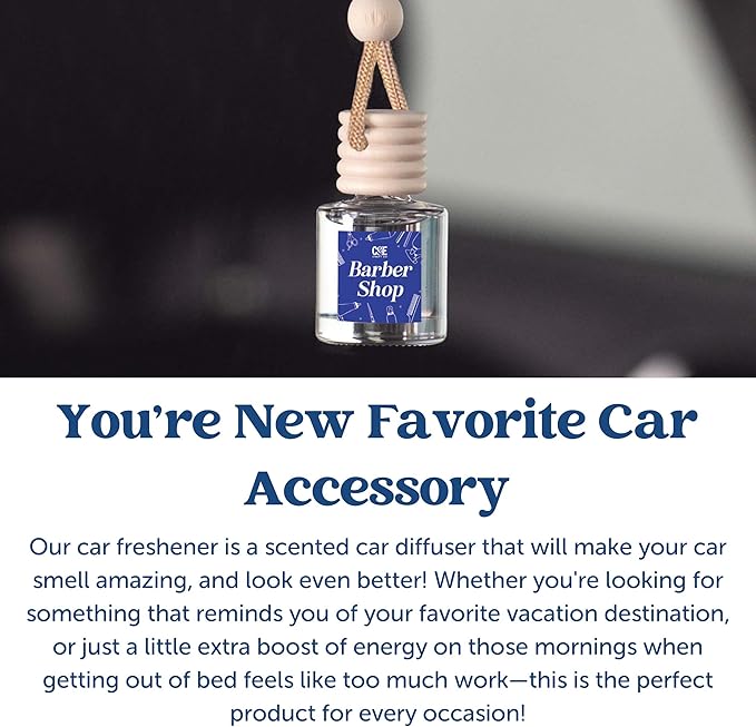 CANDECraftCo Car Air Hanging Fragrance Oil, Car Auto Freshener for Essential Oils, Scents Fragrance Aromatherapy Automobile Diffuser, Long Lasting (Cactus Bloom)