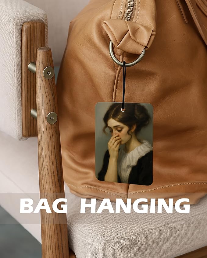 Funny Bathroom Cologne Air Freshener 4 Pcs, Classical Vintage Humor Portrait Painting Hanging Air Freshener for Cars Bathroom Dorm Books Decor, Retro Accessories Gifts for Women Girls Men