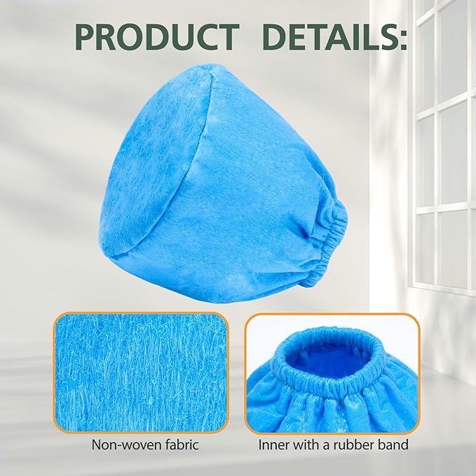 10 Pack VRC2 Cloth Filter Compatible with Vacmaster 1.5 to 3.2 Gallon Wet/Dry Vacuums, Also fit for Armor All AA155 AA256 AA255