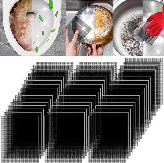 2024 New Upgrade Toilet Cleaning Screens Toilet Cleaner Hard Water 5.5 x 4 Inch Flexible Scrubbing Pads Remove Calcium Deposits Carbon Rust for Toilet Kitchen