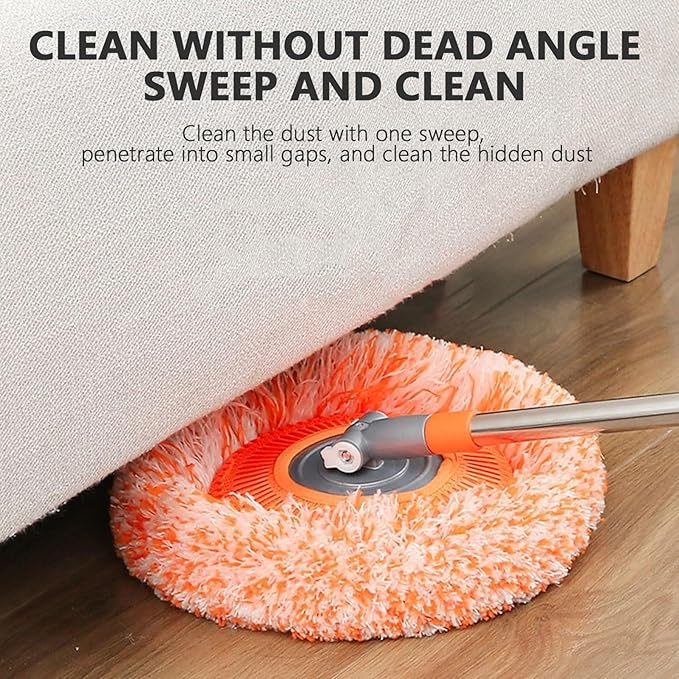 360 Spin Mop for Floor Cleaning , Replacement Adjustable Mop Stick Head,Household Wall Cleaning