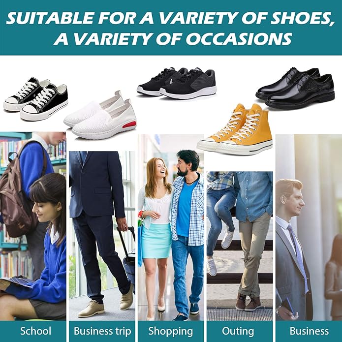 Shoe Lifts for Men & Women Height Increase Insoles Air Cushion Heel Inserts Orthotic Heel Shoe Lifts Kit Taller Insoles Variable Height 1.2-3.54Inch