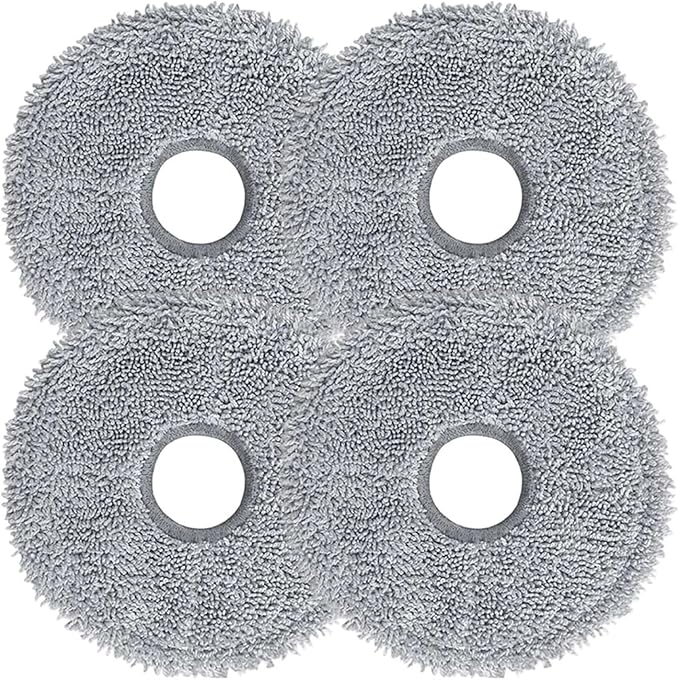 Vacuum Cleaner Accessory Mop Cloth，Compatible for Conga， 9590/9990 /10090 Spin Ultra(4pcs)