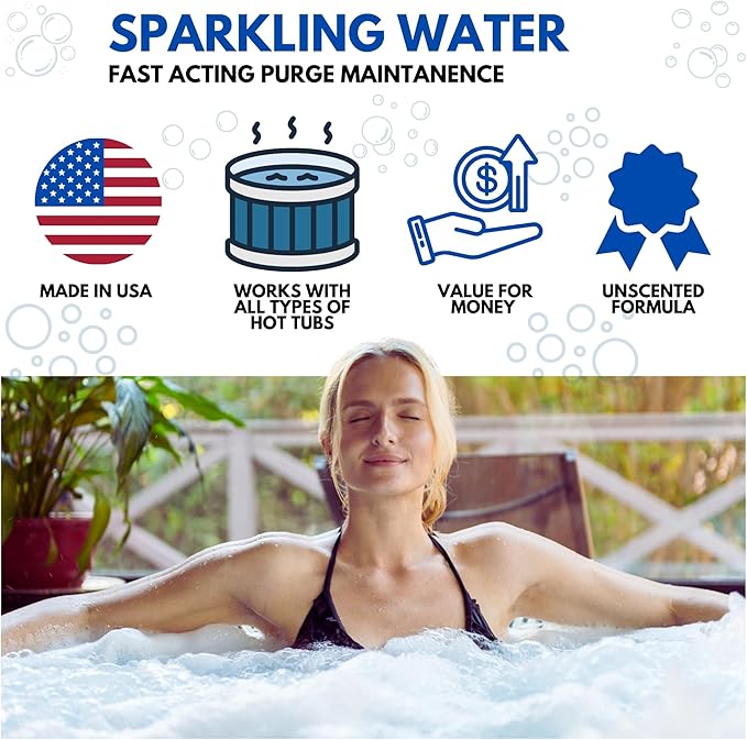 Ahh-Some Hot Tub Purge Cleaner & Jet Line Cleaner, Super Effective Cleaning for All Hot Tubs and Swim Spas, Removes Gunk & Grime from Deep Plumbing Systems, 4 oz Tube (8 Purges), Made in USA