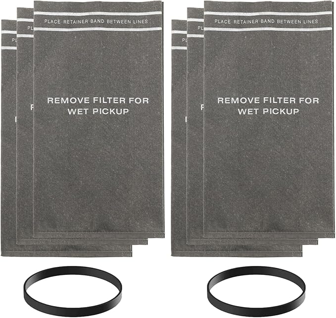 6 Pcs-38737 Dust Cloth Filter Bag for Craftsman 2 to 2.5 Gallon Shop Vacuums and Compatible with Powerhead Bucket Vac-Compatible with craftsman shop vac bags