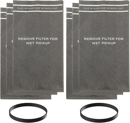6 Pcs-38737 Dust Cloth Filter Bag for Craftsman 2 to 2.5 Gallon Shop Vacuums and Compatible with Powerhead Bucket Vac-Compatible with craftsman shop vac bags