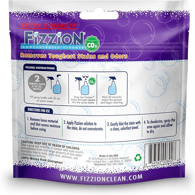 Fizzion Pet Stain and Odor Extra Strength Eliminator (10 Tablets, Extra Strength)