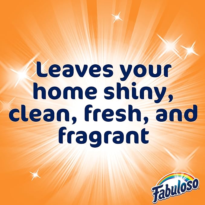 Fabuloso Multi-Purpose Cleaner and Floor Cleaner, 2X Concentrated Formula, Long-Lasting Freshness, Spring Fresh Scent, 56 oz (Pack of 5)