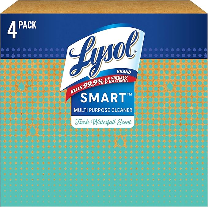 Lysol Smart Refill Cartridges, 4 x 0.195FL.OZ (5.76mL) (Pack of 4) Fresh Waterfall