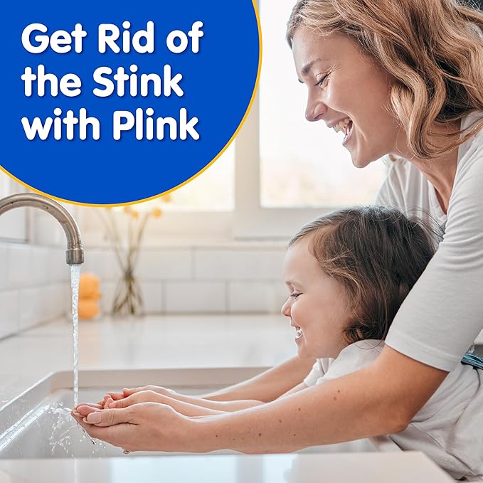 Plink Garbage Disposer Cleaner, Freshener & Odor Removing Balls, Washes Away Foul Odors, Easy to Use - Fresh Lemon Scent, 10 Uses