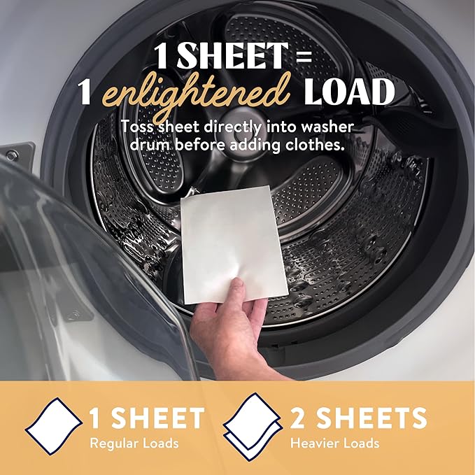 Cleancult Laundry Detergent Sheets - Resealable Box - 3 Stain Fighting Enzymes - Juniper Sandalwood - 60 Loads - Free of Harsh Chemicals - No Mess - No Plastic Waste (Pack of 2)