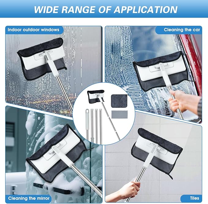 Shiny Cleaning Cloths 3PCS, 12 * 6“ Replacement Towel for Snap Grip Mini Mop, Shiny Shower Cleaning Cloths, Shower Doors Drying, Streak Free Glass Car Mirror Floor