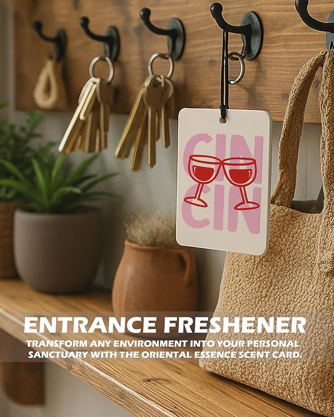 Vintage Beach Bar Cologne Car Air Freshener 4 Pcs, Preppy Coastal Beachy Hanging Air Freshener for Cars Bathroom Dorm Books Decor, Retro Beach Accessories Gifts for Women Girls