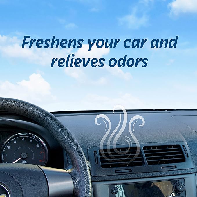 Refresh Your Car Air Freshener, Odor Eliminator, Set of 6 Auto Dual Scent Vent Sticks, Lightning Bolt and Ice Storm Scent, Refresh Your Car (Pack of 2)
