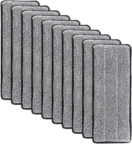 Lipski 3-20pcs Microfiber Mop Pad Replacement Microfiber Washable Spray Mop Dust Mop Household Mop Head Cleaning pad Grey Color (Color : 9pcs)