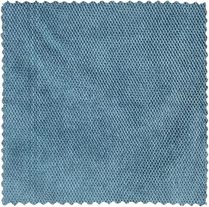 Corn Pattern Microfiber Cloths, Super Absorbent, No Shedding, Kitchen Cleaner for Grease, 12-Pack(Blue)