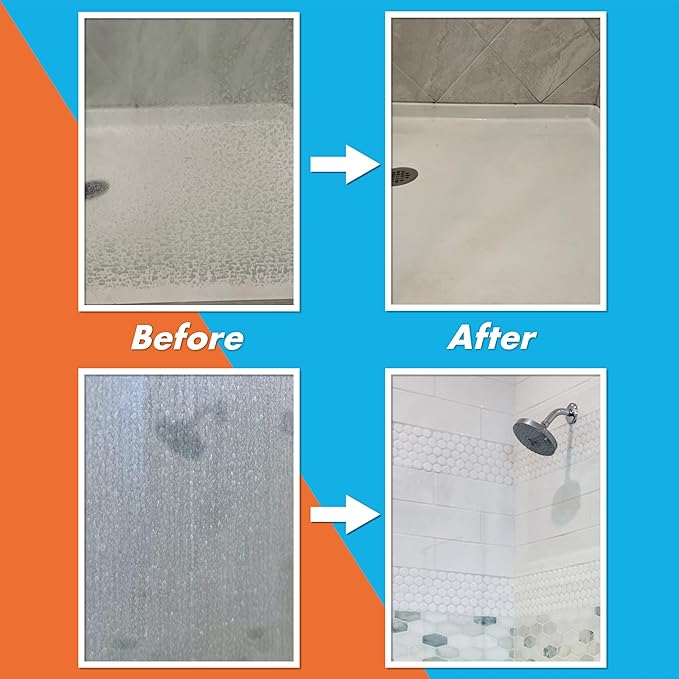 ShineSafe Hard Water Stain Remover – Professional-Grade Calcium Lime Rust Cleaner for Glass, Shower, Tub, Sink – Bleach-Free – 16 Fl Oz