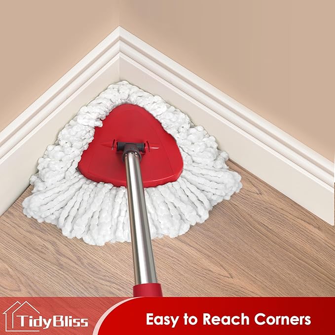 Mop Heads Replacements 2 Pack with Triangle Base for O-Cedaar EasyWring 1 Tank System