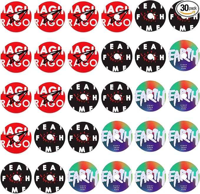 Frienda 30 Pcs Record Player Car Air Freshener Vent Clip Refills Turntable Fragrance Diffuser Aromatherapy Tablets Replacement Pads Retro Style Automotive Perfume Outlet Purifiers for Music Lover Gift
