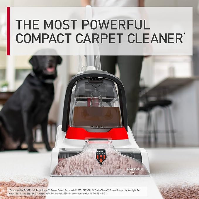 Hoover PowerDash Pet+ Compact Carpet Cleaner Machine, Lightweight Carpet Shampooer Machine, Pair with a Hoover Carpet Cleaner Solution for a Bright, Refreshed Home