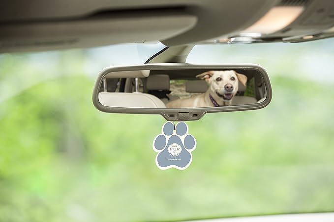 One Fur All Pet House Car Air Freshener - Sunwashed Cotton Pack of 4 - Non-toxic Car Air Freshener - Pet-Friendly Air Freshener For Small Spaces & Car - Hanging Odor Eliminating Air Freshener