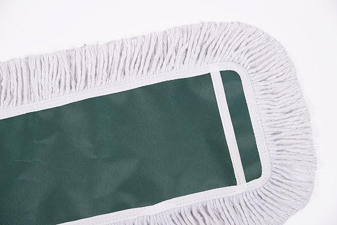 36"" Industrial-Grade Cotton Dust Mop Head Refills, Perfect Replacement for Busy Home, Gym, Commercial Spaces, Heavy-Duty Mop for Janitorial & Housekeeping Needs - 2 Pack (White)