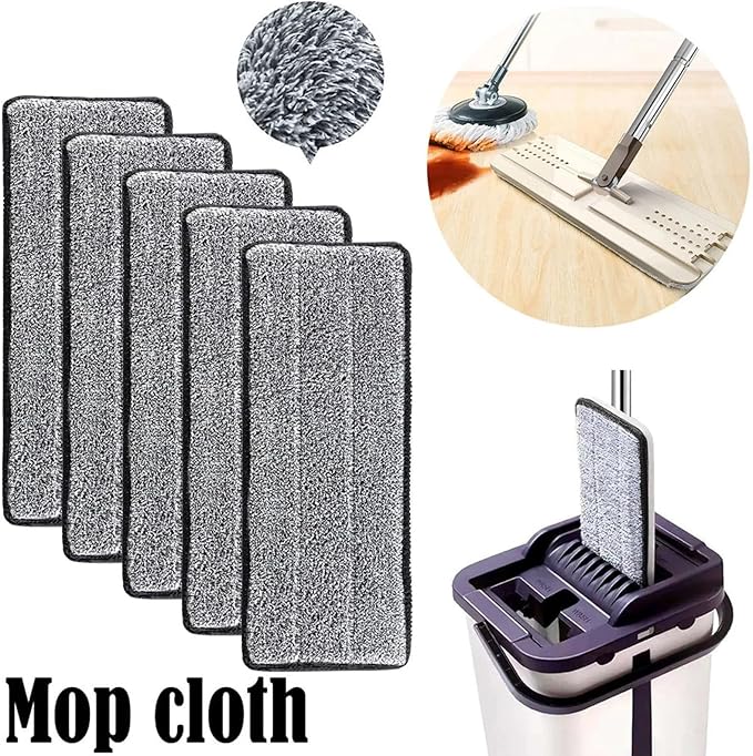 Lipski 3-20pcs Microfiber Mop Pad Replacement Microfiber Washable Spray Mop Dust Mop Household Mop Head Cleaning pad Grey Color (Color : 20pcs)