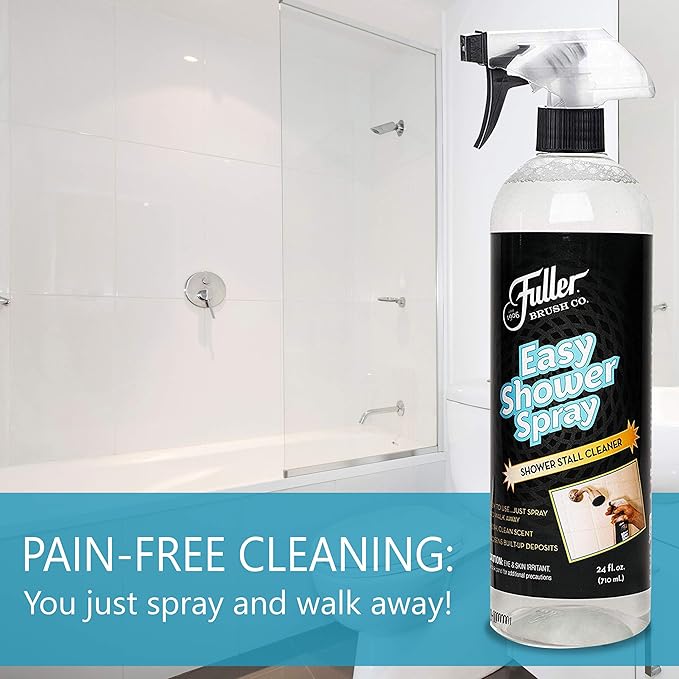 Fuller Brush Easy Shower Spray - No Scrub Shower Cleaner - Multi Surface Formula Keeps Surfaces Clean From Dirt, Soap Scum and Hard Water Stain Build Up Perfect for Shower Floors Walls (Pack of 1)