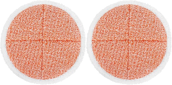 KEEPOW Spinwave Replacement Pads Compatible with Bissell Spinwave Powered Hard Floor Mop 2039 Series, 20399, 2039A, 2307, 2315A, 23157, 2124, 20393 Spin Heavy Scrub Mop Pads for Floor Cleaner (2 Pack)