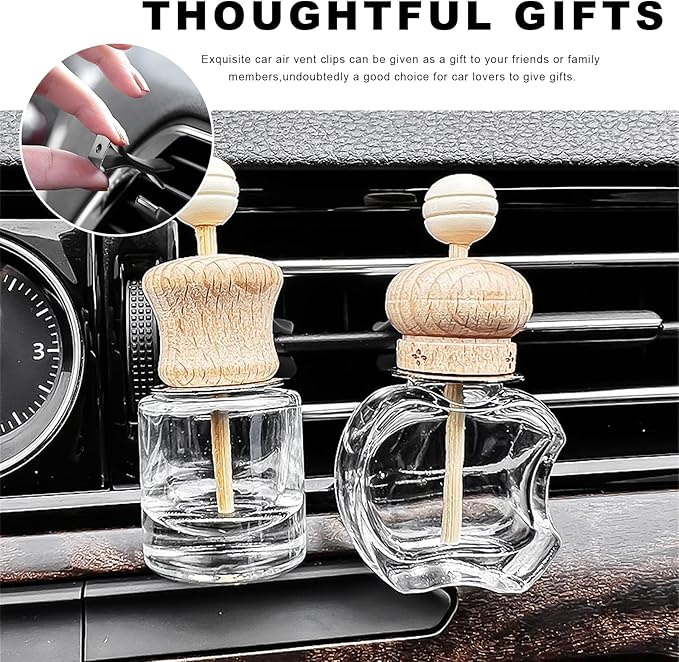 20PCS Square Head Car Vent Clips, Auto Air Conditioner Decorative Clips Output Perfume Clamp, Metal Air Freshener Clip Vent Output Clamps Replacement for Most Vehicles