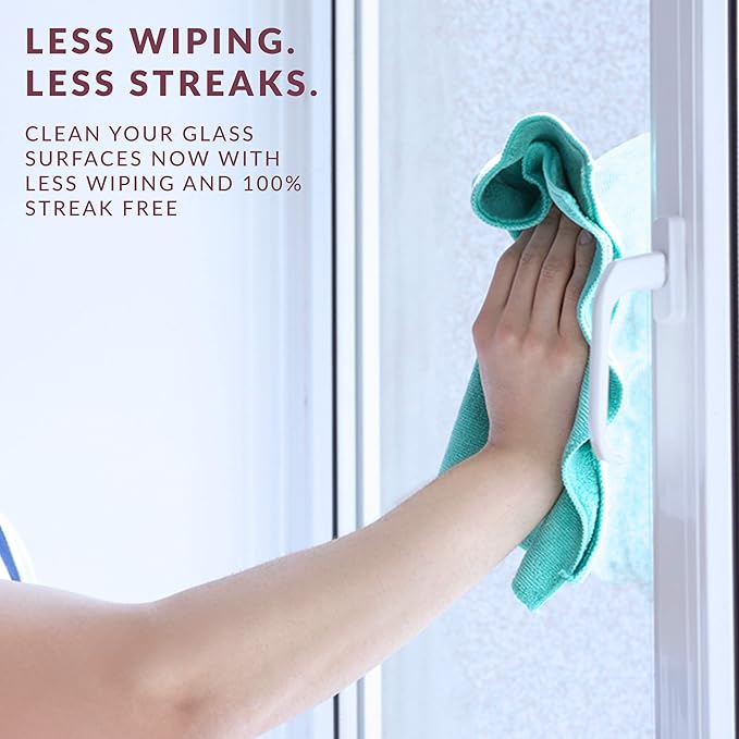 HOPE'S Perfect Glass Cleaner Spray Refill, Streak-Free, Ammonia-Free Window, Mirror, Screen, Tinted Glass, and Shower Door Cleaner, Indoor and Outdoor Glass Surfaces, 67.6 Ounce, Pack of 2