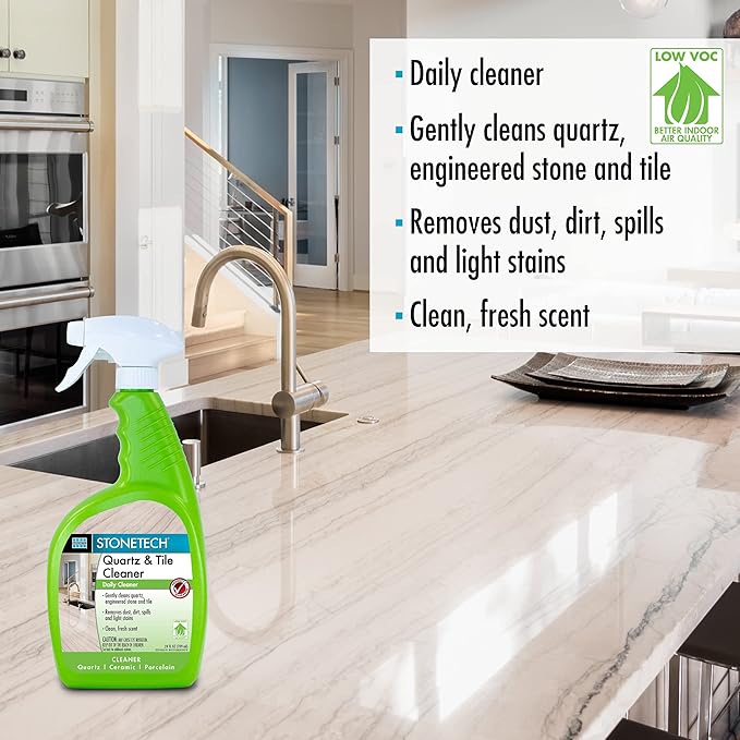 STONETECH Quartz & Tile Cleaner, 24OZ (709ML) Spray Bottle