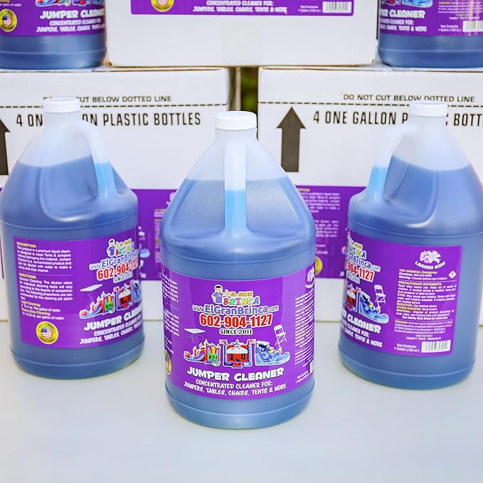 EL GRAN BRINCA Jumper Cleaner for any inflatable, tables, chairs, tents | 1 Gallon