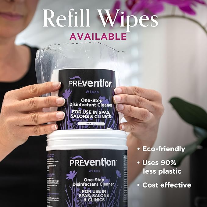 Prevention Wipes – Multi-Surface Cleaning Wipes – Canister, 160 Count (Pack of 4)